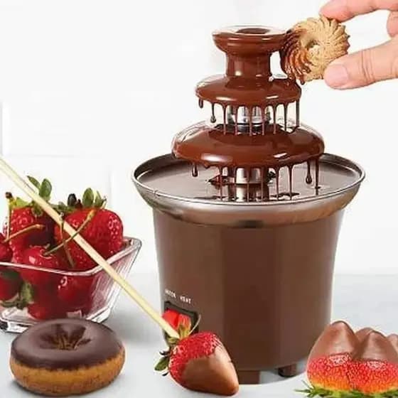 Cascata De Chocolate Fondue Mini Maquina Fonte De 110v