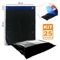 25 Sacos Envelope Plástico Segurança Embalagem ECO 32X40 cm