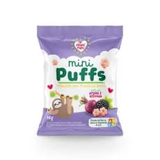 Mini Puffs Snack P/crianças amora beterraba 6 Unidades 15g