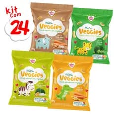 Kit 24 und Mini Veggie Snack Integral todos os sabores - 18g