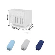 Lençol Mini Berço Moises Junior 90x60x10 - 200 Fios