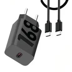 Carregador Turbo 168w 125w 68w 50w Para Celular Com Cabo Type C Tipo C Super Rápido Fast