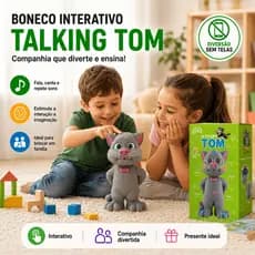 Boneco Ai Touch Talking Tom  Repete Fala Responde Ao Toque!