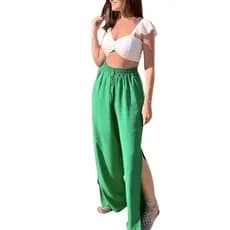 Calça Pantalona Feminina Moda Verão