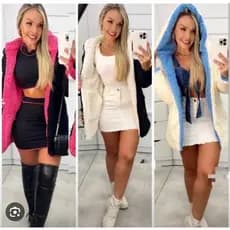 Casaco Teddy Max Campos do Jordão com capuz dupla face moda feminina inverno Promoção Lançamento
