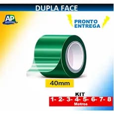 Fita Dupla Face Extra Forte 40mm. Pronta Entrega Kit 1, 2, 3, 4, 5, 6 ,7 e 8 metros Molduras