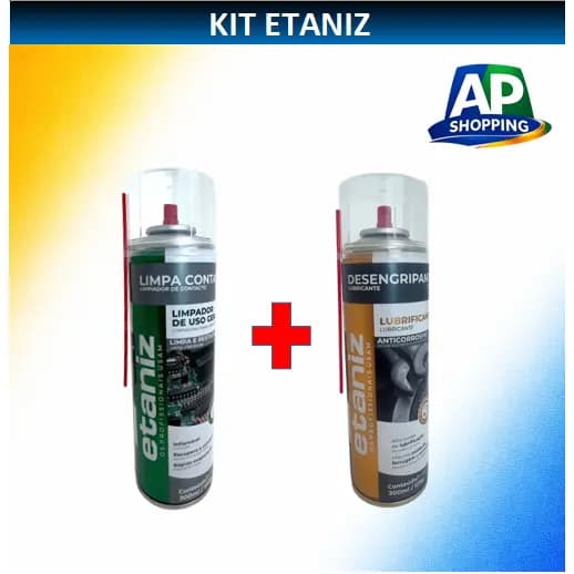 Kit Desengripante Etaniz + Limpa Contato Etaniz. Spray. Antiferrugem Kit