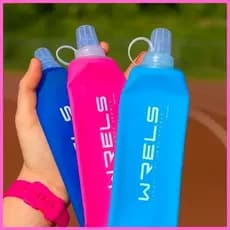Garrafa de água corrida flexível 250 ml/ 500ml Garrafa hidratação silicone dobrável TPU Soft Flask academia ciclismo