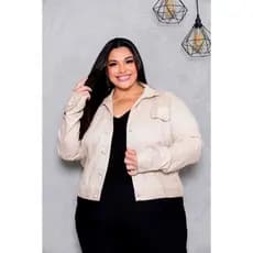 Jaqueta Jans Feminina Plus Size Inverno