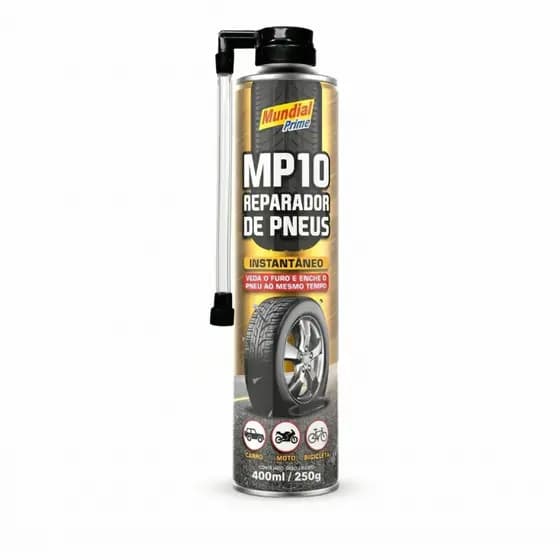 Reparador de Pneus Instantâneo 400ml MP10 Mundial Prime Aerosol