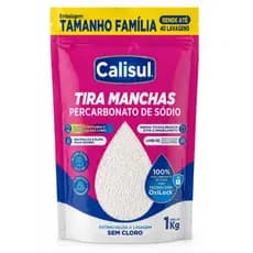 Percarbonato de Sódio Calisul 100% Puro Granulado Tira Manchas Roupas Brancas e Coloridas
