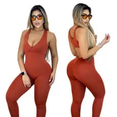 Macacão Fitness Feminino Empina Bumbum Treino
