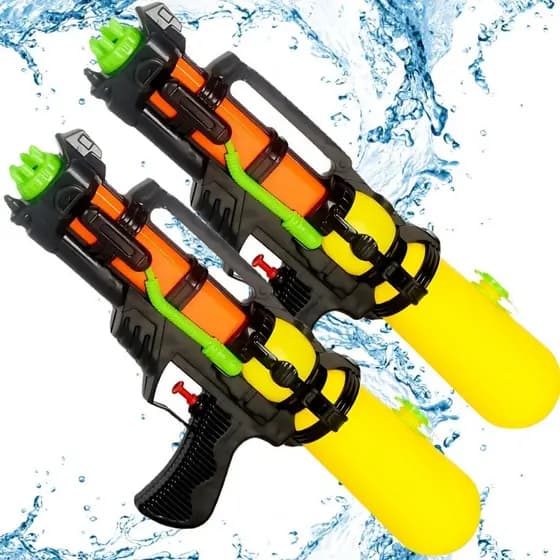 Arma De Água 41cm Em Plástico Verão Praia Infantil Diversão Brinquedo Arminha Lança Agua Praia