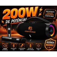 Caixa de som bluetooth Boombox Gigante Bluetooth 35cm com microfone sem fio alto-falante bluetooth