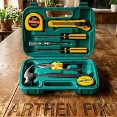 kit de ferramenta maleta com 9 peças completa uso domestico e profissional