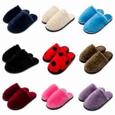 Pantufa Infantil Criança Menina Menino Chinelo de Inverno de Pelúcia Antiderrapante Várias Cores