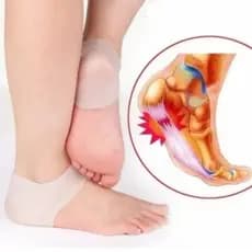 Protetor De Calcanhar Anti Fissura Meia Ortopédica Hidratante Órtese De Silicone
