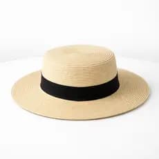 Chapéu Feminino Paris De Praia Palha Floppy Passeio Aba Média Tendência Varias Cores Promoção