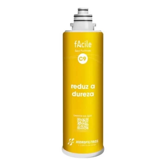 Refil Filtro Facile C9 Reduz A Dureza Da Água Hidro Filtros