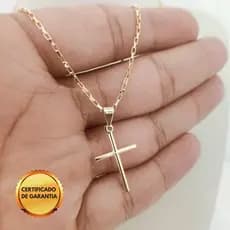 Corrente Masculina, Cordão Masculino, Com Pingente Colar Masculino, Moeda antiga, Banhado Ouro