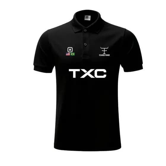 Camisa Masculina Camisa Polo TXC USA-BRASIL Blusa Masculina Camisa Country LUXUOSA