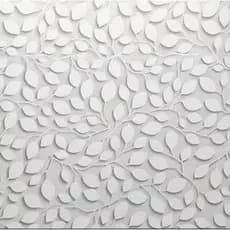 Papel de Parede Folhas Brancas 5 METROS X 45CM Auto Adesivo Auto Colante