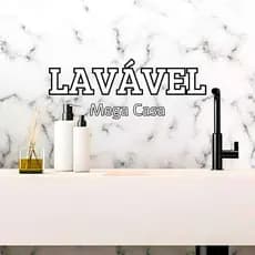 Papel de Parede Lavável Mármore 33 4,5 metros x 60cm Brilhante