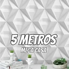 Papel de Parede Modelo 5 METROS x 45CM  3D Gesso Autocolante