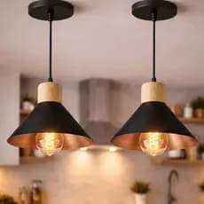 KIT 2 Luminária Pendente de teto Moderna para Sala Cozinha