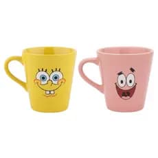 Caneca do Bob Esponja, Presentes Criativos, Geek, Colecionáveis, kit 2 canecas 120ml