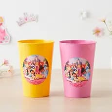 Copos Princesas Branca de Neve Rapunzel 380ml Reutilizáveis Kit 20 Unidades Para Festas e Presentes