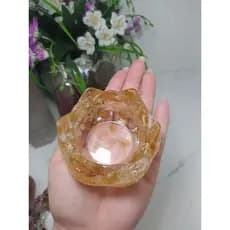 porta vela flor de lótus