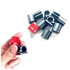 Organizador de fios e cabos até 13mm com adesivo  auto adesivo fixa fácil aplicação premium como organizar o setup