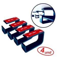 Organizador de Fios e Cabos Baixo Mesa com Adesivo 3M Original Kits a partir 4 Unidades