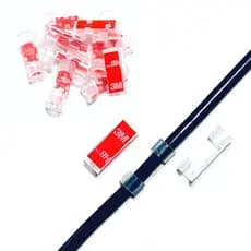 Passa Fio Organizador fixador De Fios Cabos C/fita 3m Original 20und 40und 60und