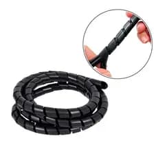 Organizador de fios e cabos espiral 10 mm