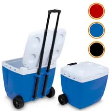 Cooler Estilo Carrinho Para Praia 54 / 42 Litros Caixa Térmica Espaçosa Lata Garrafa