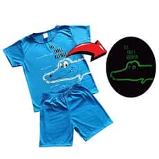 Pijama Brilha no Escuro Infantil  Juvenil Menino Verão Tamanho 1 ao 16