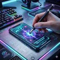 Caneta Touch Screen Stylus Universal Tablet Celular Kapbom Pronta Entrega