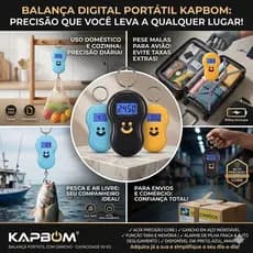 ⚖️🎣 Balança Digital Portátil com Gancho LCD até 50kg