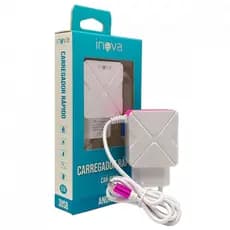 Carregador Completo V8 5.1A Com Cabo E 3 Entradas USB
