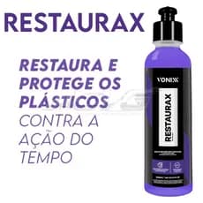 Restaurax 240ml Vonixx Restaurador Automotivo Revitalizador de Plásticos