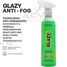 Glazy Vonixx Anti Fog 500ml Anti Embacante Limpa Vidro