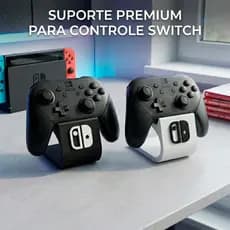 Suporte Para Controle Switch 1 e 2 De Mesa Expositor Setup Gamer Base Organizador para Controle