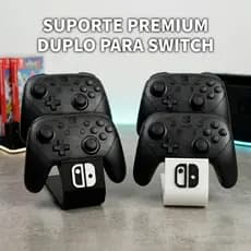 Suporte Duplo Para Controle switch De Mesa Expositor Setup Gamer Base Organizador duplo pra Controle