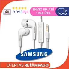 Fone de ouvido com fio SAMSUNG EHS64 ou EG920 P2 microfone botões de volume original