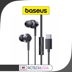 Fone de Ouvido com Fio USB-C Baseus Encok CZ11 Intra-auricular Microfone HiFi iPhone Samsung Xiaomi