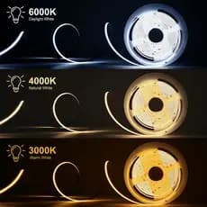 Fita LED Branco Frio Neutro Quente 127V 5m ou 10m Alta Luminosidade 120 LEDS/m IP20 Com Fonte