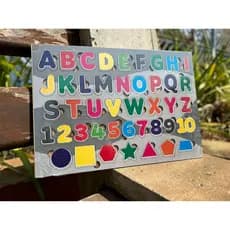 Kit brinquedo pedagógico madeira montessori alfabeto quebra cabeça educacional tendencia