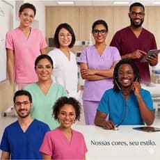 Bata hospitalar - Scrub (somente blusa) Pijama cirúrgico (Tam PP ao EXGG - forma grande)